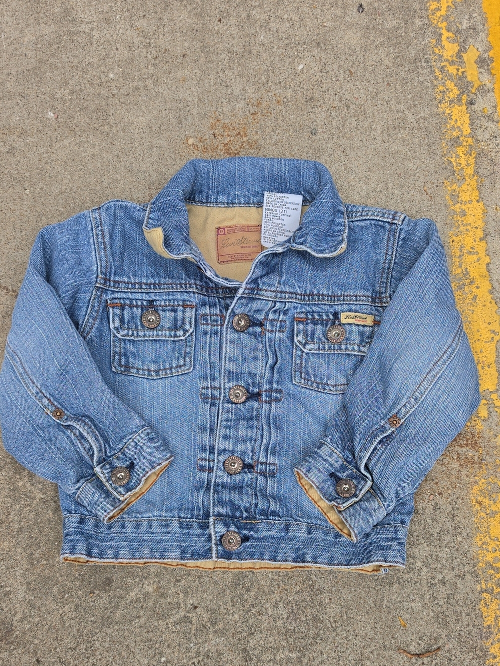 Levis Kids Medium Blue Denim Trucker Jean Jacket 3T